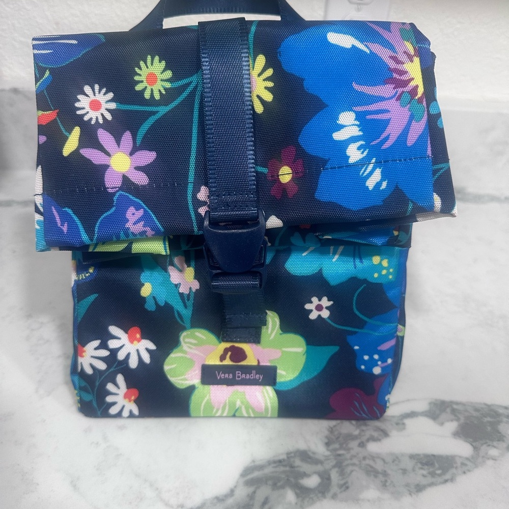 Vera Bradley Navy Floral Lunchbox